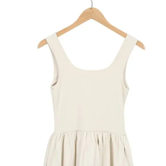 J.Crew Drop Waist Mixy Dress Natural Size XS Tall NWT - Picture 7 of 10